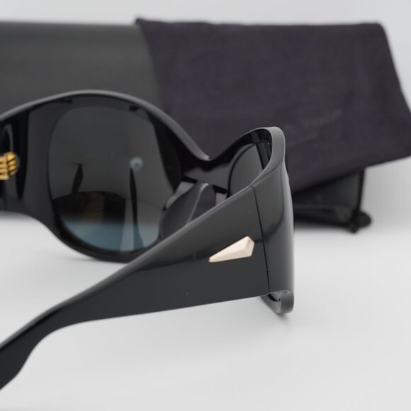 Rag & Bone RNB6004/S 0807 IR Sunglasses Black Butterfly Frame, Smoke Lenses - Picture 7 of 8